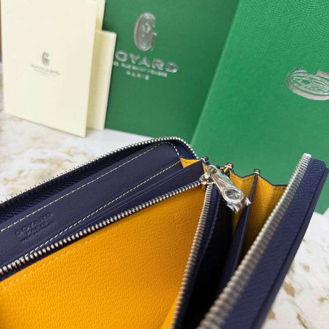 Goyard MATIGNON zip Wallet CL50P dark blue Goyard MATIGNON zip Wallet CL50P dark blue