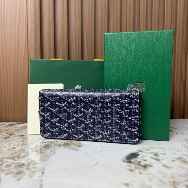 Goyard MATIGNON zip Wallet CL50P dark blue Goyard MATIGNON zip Wallet CL50P dark blue