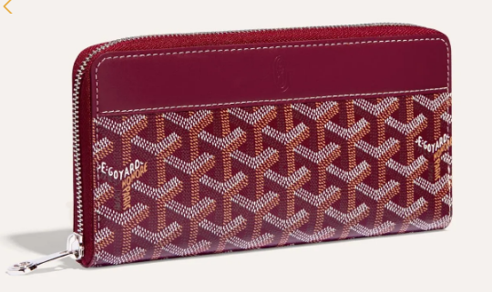 Goyard MATIGNON zip Wallet CL50P wine red