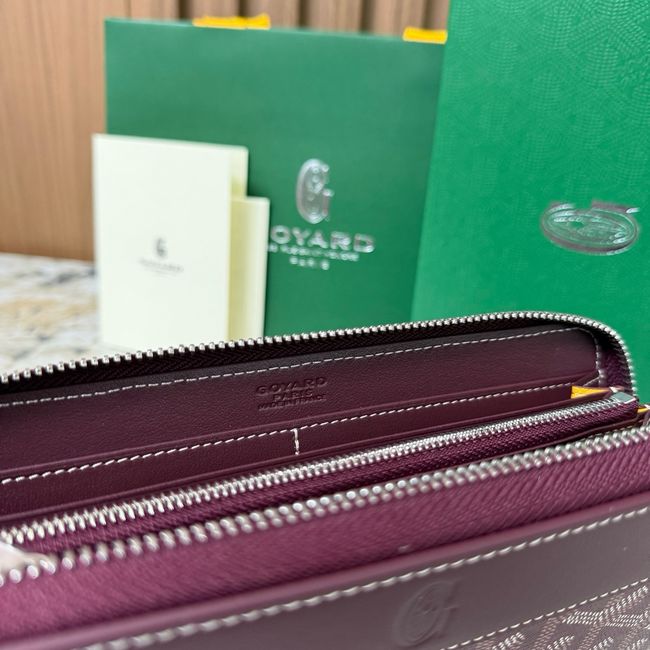 Goyard MATIGNON zip Wallet CL50P wine red
