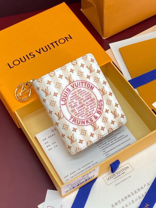 Louis Vuitton Charms Pocket Wallet M29058 Nude Pink