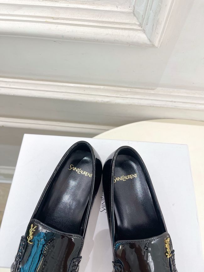 Yves saint Laurent LE LOAFER supple in shiny leather 818908-3
