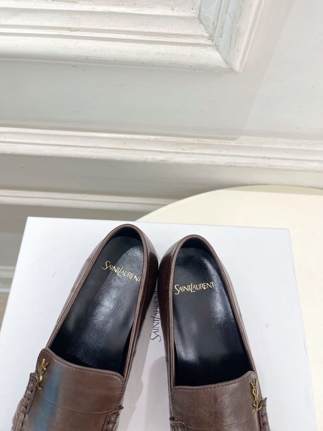 Yves saint Laurent LE LOAFER supple in shiny leather 818908-6