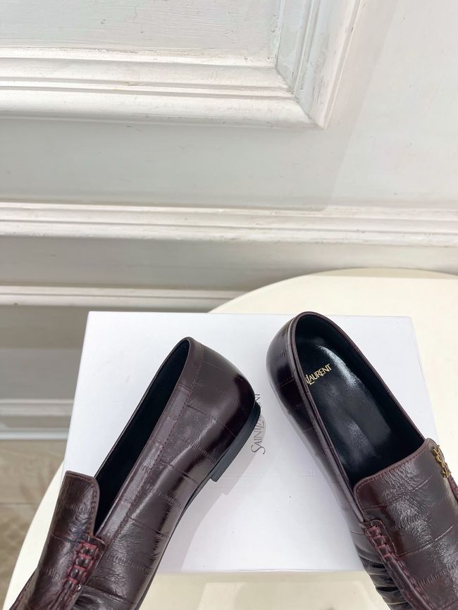 Yves saint Laurent LE LOAFER supple in shiny leather 818908-7