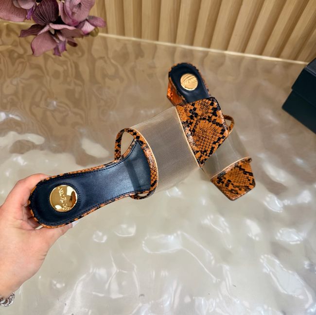 Yves saint Laurent SIP mule sandals in mesh and python 67092-1 Yves saint Laurent SIP mule sandals in mesh and python 67092-1