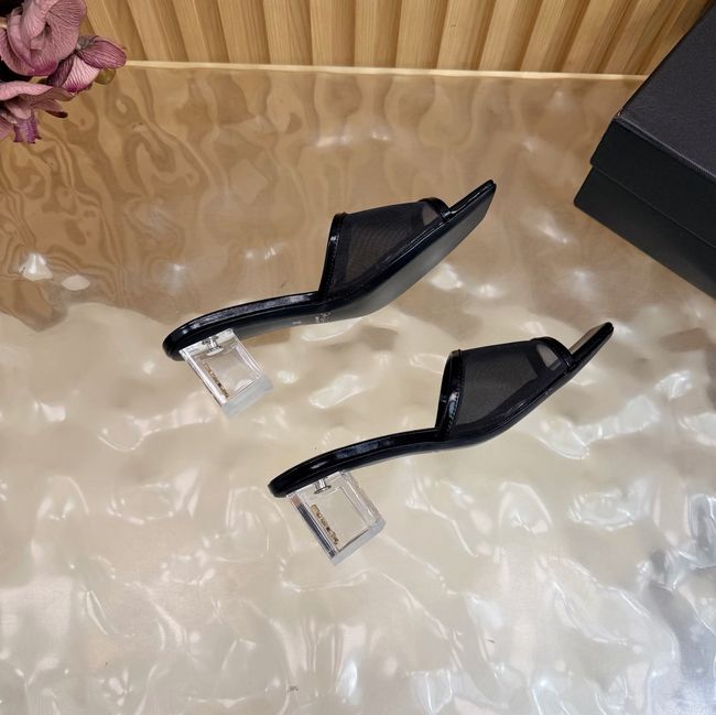 Yves saint Laurent SIP mule sandals in mesh and python 67092-4