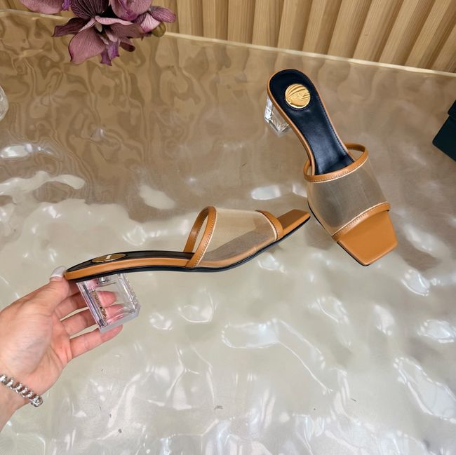 Yves saint Laurent SIP mule sandals in mesh and python 67092-6