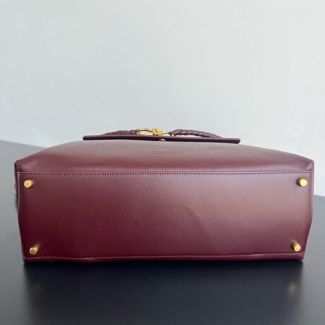 Bottega Veneta Andiamo Pepites Leather Large Bag 12272 Lava red Bottega Veneta Andiamo Pepites Leather Large Bag 12272 Lava red