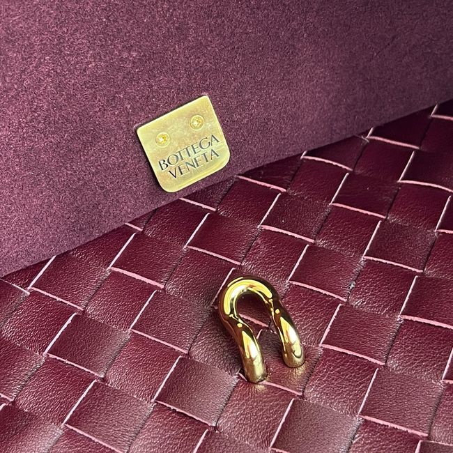 Bottega Veneta Andiamo Pepites Leather Large Bag 12272 Lava red Bottega Veneta Andiamo Pepites Leather Large Bag 12272 Lava red