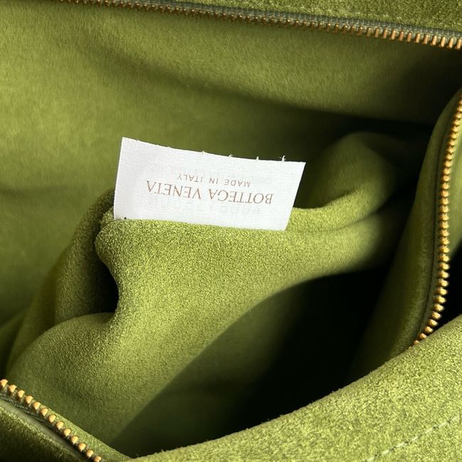 Bottega Veneta Andiamo Pepites Leather Large Bag 12272 green