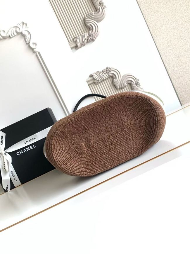 CHANEL Maxi Shopping Bag AS6148 brown& white & gray CHANEL Maxi Shopping Bag AS6148 brown& white & gray