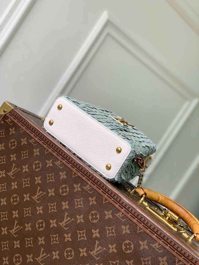 Louis Vuitton Capucines Mini M28305 Blue Denim Louis Vuitton Capucines Mini M28305 Blue Denim
