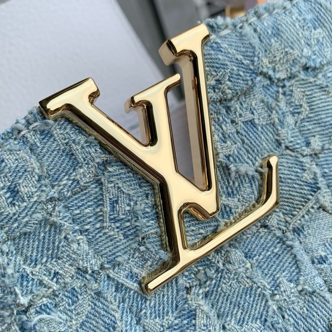 Louis Vuitton Capucines Mini M28305 Blue Denim Louis Vuitton Capucines Mini M28305 Blue Denim
