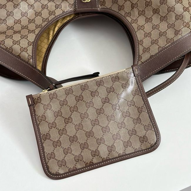 Gucci Giglio large tote bag 853971 brown GG canvas Gucci Giglio large tote bag 853971 brown GG canvas