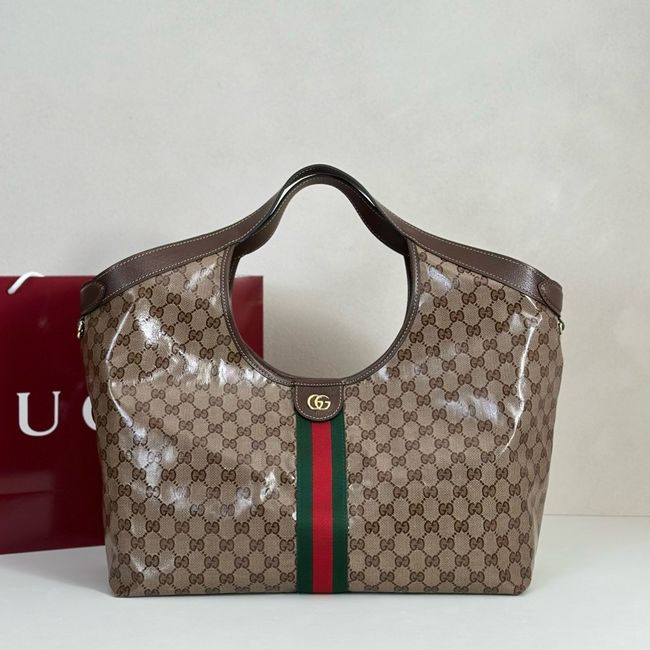 Gucci Giglio large tote bag 853971 brown GG canvas