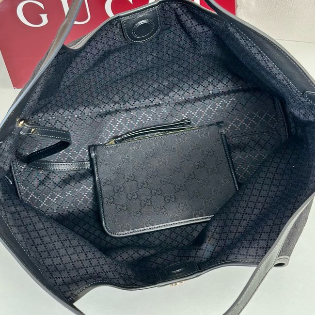 Gucci Giglio large tote bag GG canvas 853971 black Gucci Giglio large tote bag GG canvas 853971 black