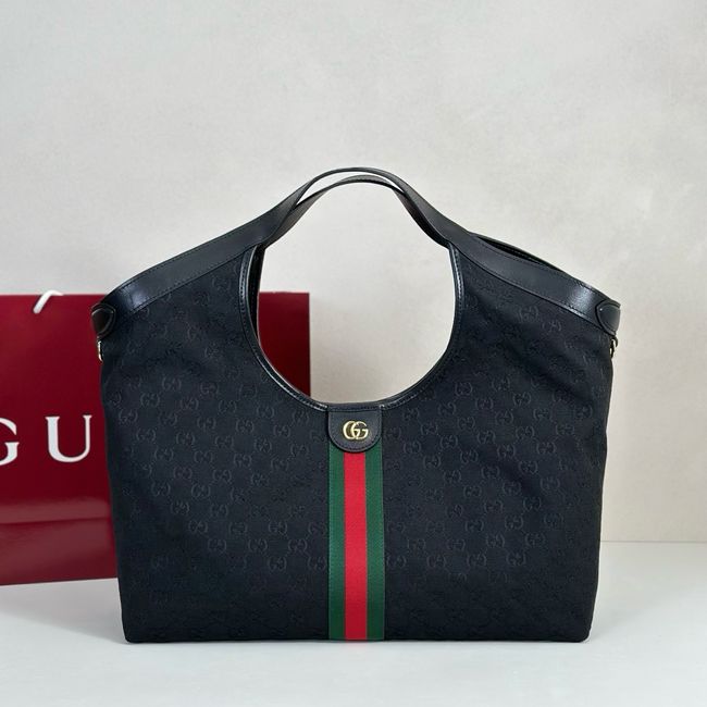 Gucci Giglio large tote bag GG canvas 853971 black Gucci Giglio large tote bag GG canvas 853971 black
