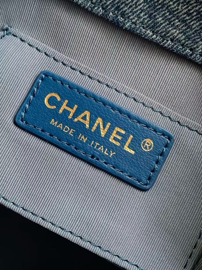 CHANEL Small Backpack AS2908 Denim Blue