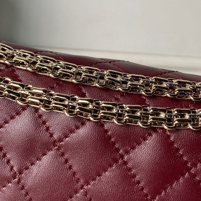 Chanel 2.55 Handbag A37586 Dark Burgundy Chanel 2.55 Handbag A37586 Dark Burgundy