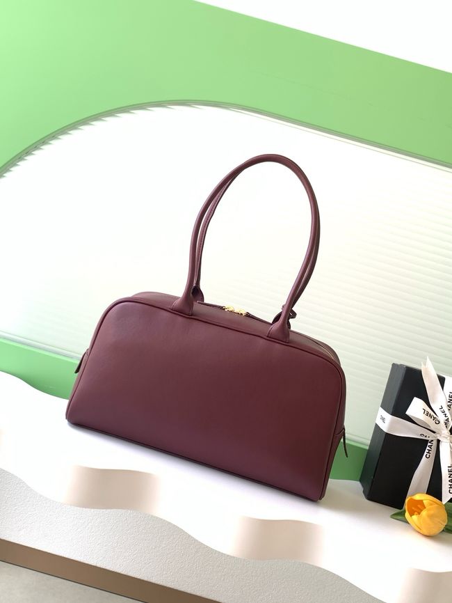 Chanel Large Bowling Bag AS6211 burgundy Chanel Large Bowling Bag AS6211 burgundy