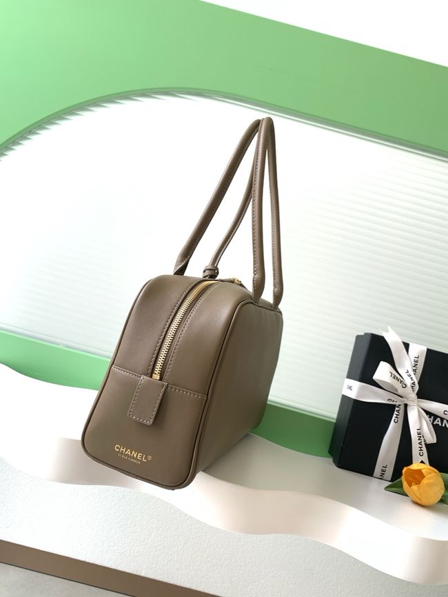 Chanel Large Bowling Bag AS6211 khaki