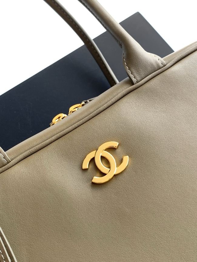 Chanel Large Bowling Bag AS6211 khaki