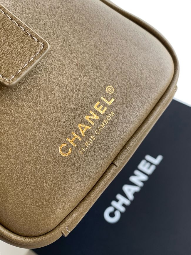 Chanel Large Bowling Bag AS6211 khaki