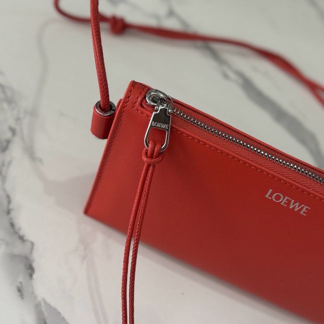 Loewe Leather Shoulder Bag 262544 red