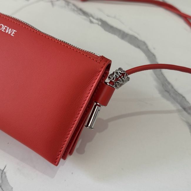 Loewe Leather Shoulder Bag 262544 red