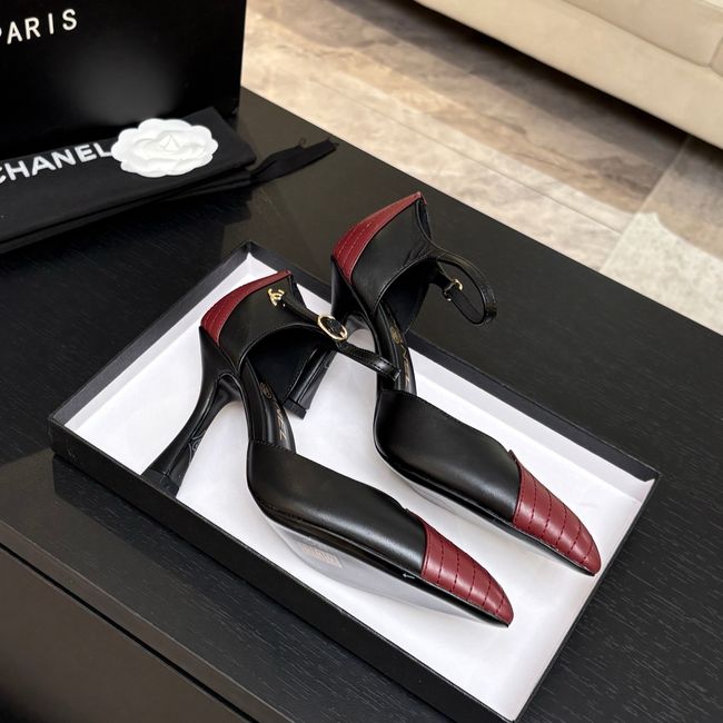 Chanel Lambskin Mary Janes high heels 8.5CM G47287-1