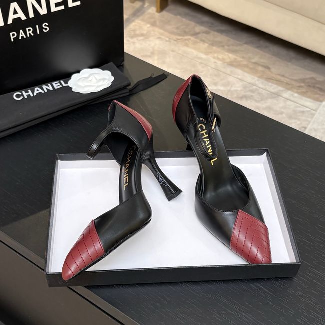 Chanel Lambskin Mary Janes high heels 8.5CM G47287-1