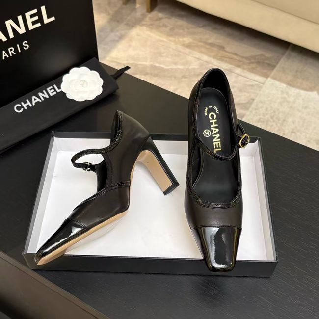 Chanel Lambskin Mary Janes high heels 8.5CM 64105-1