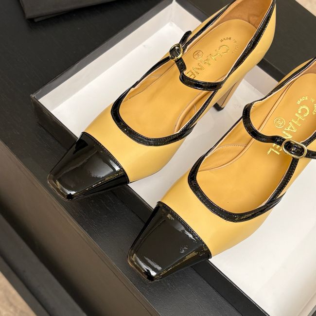 Chanel Lambskin Mary Janes high heels 8.5CM 64105-2