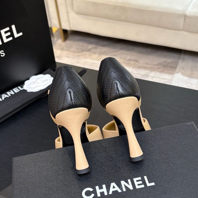 Chanel Lambskin Mary Janes high heels 8.5CM  G47287-2