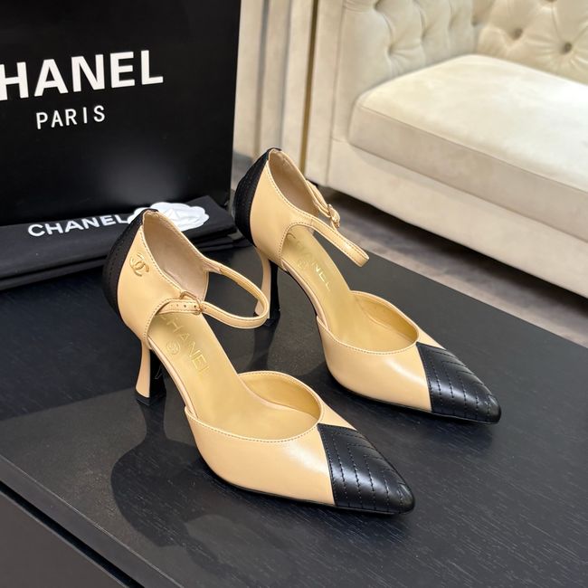 Chanel Lambskin Mary Janes high heels 8.5CM  G47287-2