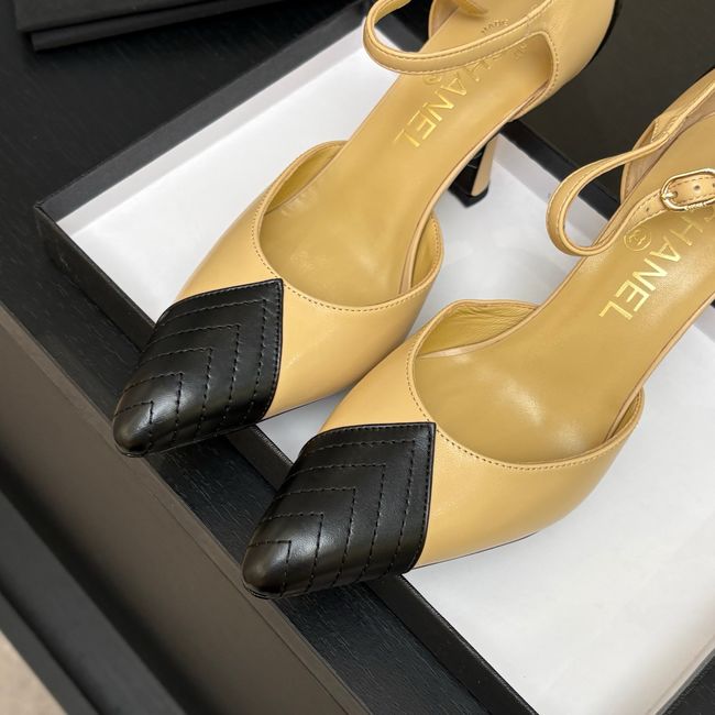 Chanel Lambskin Mary Janes high heels 8.5CM  G47287-2