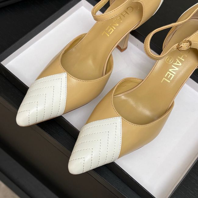 Chanel Lambskin Mary Janes high heels 8.5CM G47287-3