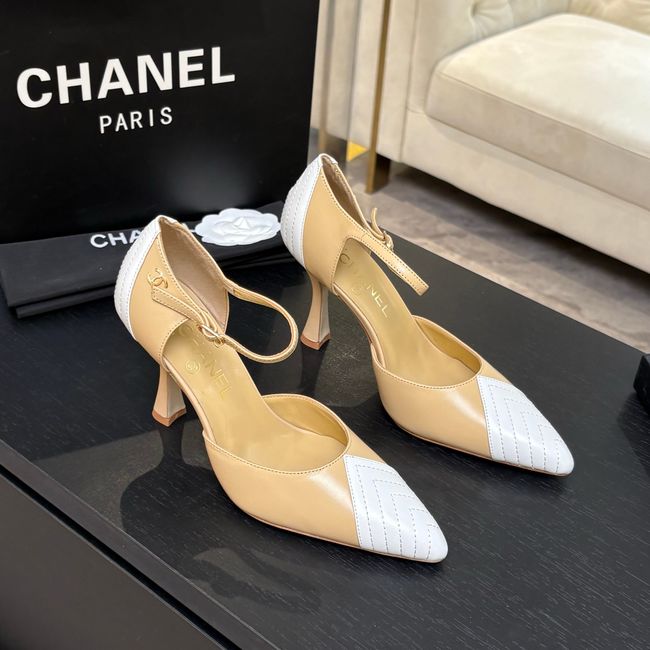 Chanel Lambskin Mary Janes high heels 8.5CM G47287-3