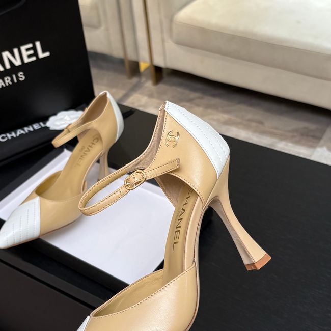 Chanel Lambskin Mary Janes high heels 8.5CM G47287-3