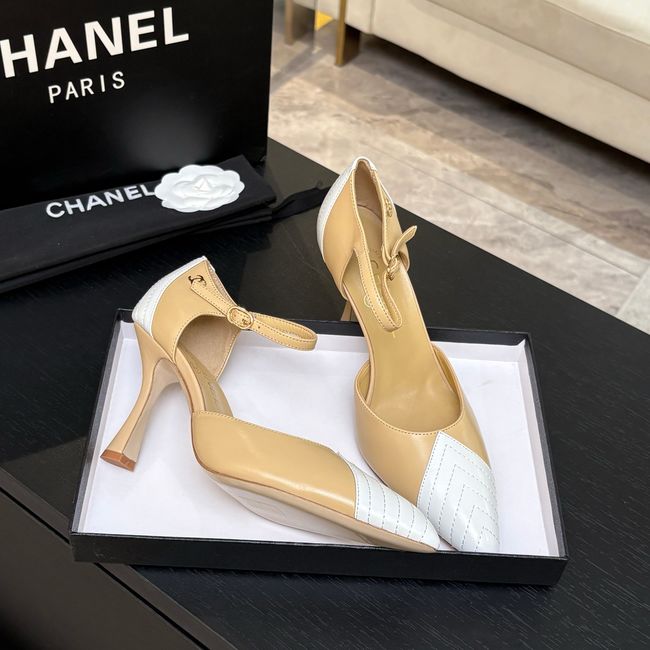 Chanel Lambskin Mary Janes high heels 8.5CM G47287-3
