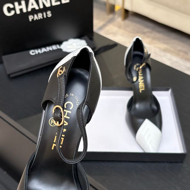 Chanel Lambskin Mary Janes high heels 8.5CM G47287-4
