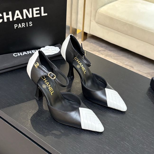 Chanel Lambskin Mary Janes high heels 8.5CM G47287-4