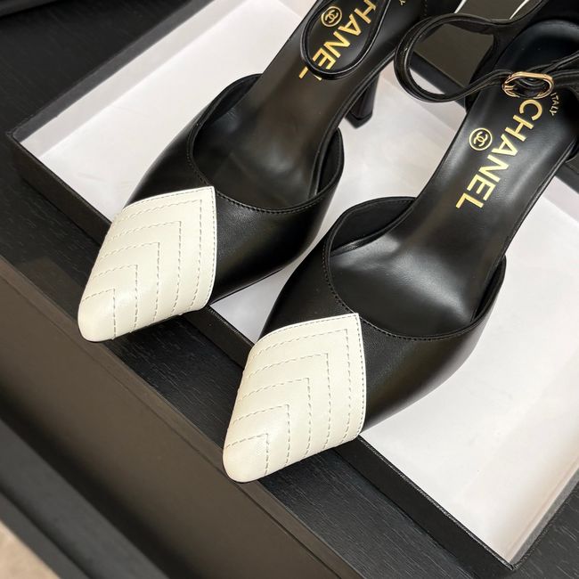 Chanel Lambskin Mary Janes high heels 8.5CM G47287-4