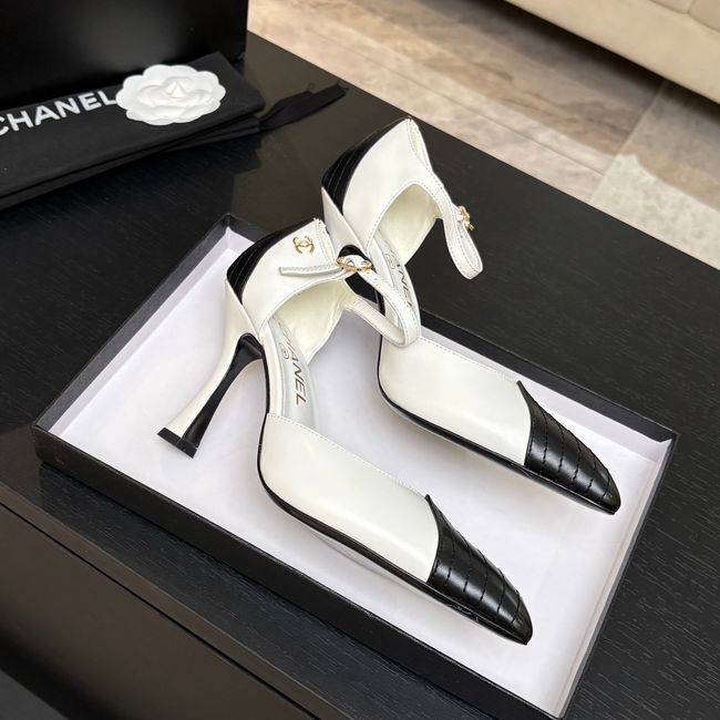 Chanel Lambskin Mary Janes high heels 8.5CM G47287-6