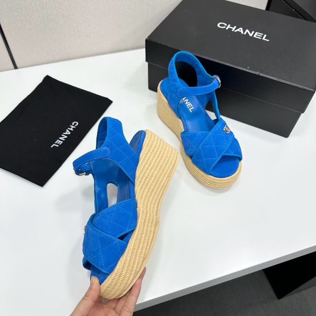 Chanel Sandals Suede Calfskin 64108-1