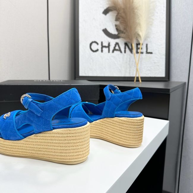 Chanel Sandals Suede Calfskin 64108-1