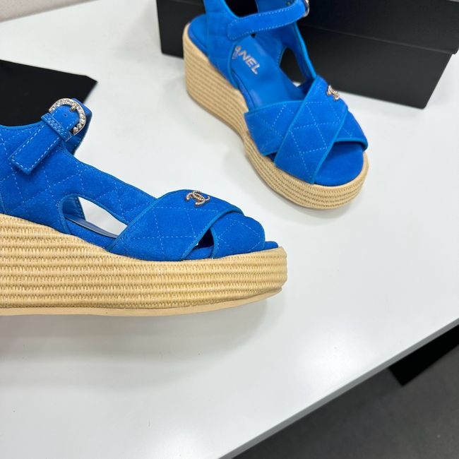 Chanel Sandals Suede Calfskin 64108-1