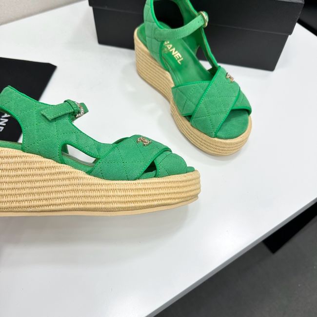 Chanel Sandals Suede Calfskin 64108-2