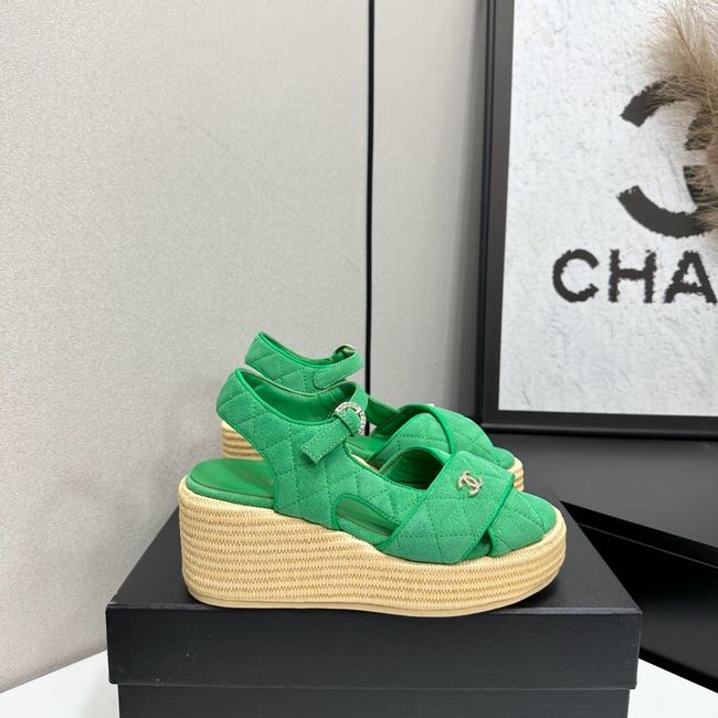 Chanel Sandals Suede Calfskin 64108-2