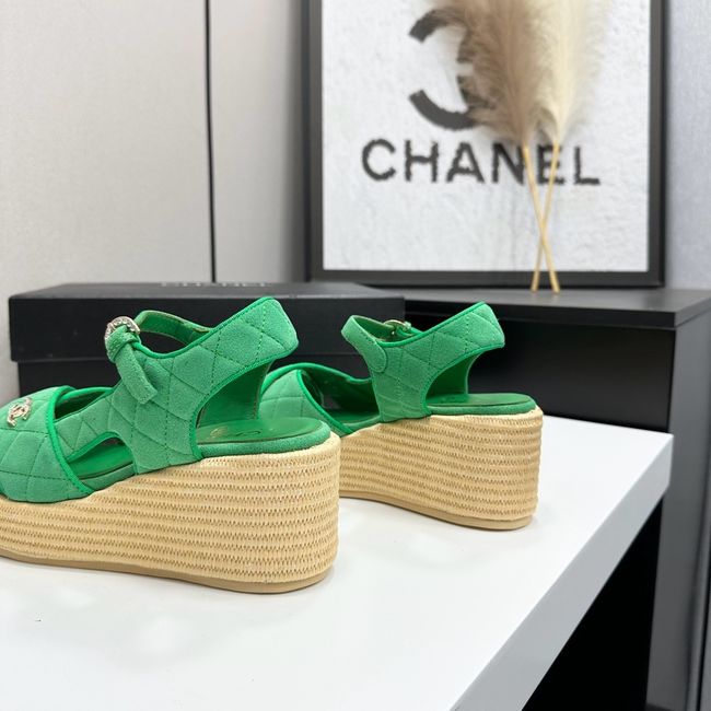 Chanel Sandals Suede Calfskin 64108-2